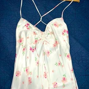 Zara satin floral dress